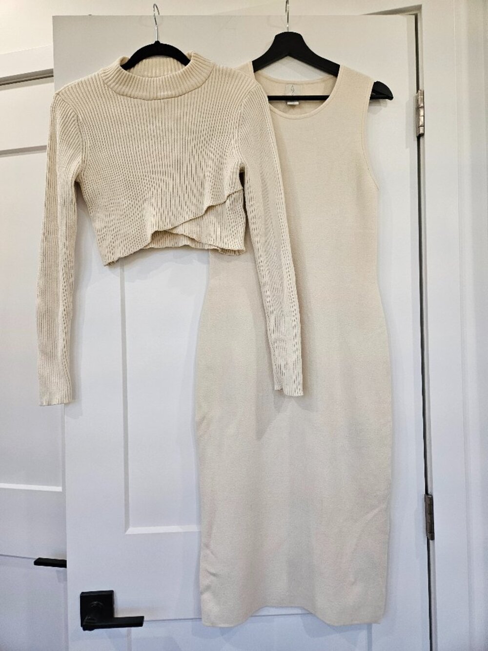 Cream dress with matching top